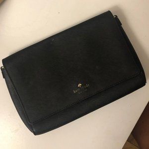 Black Kate Spade Leather Crossbody Purse